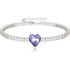 Women's Blue Dainty Trendy Adjustable Tennis Slide Bracelets Jewelry Gift